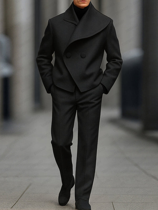 Modernes asymmetrisches Herren Blazer Hose Set