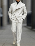 Modernes asymmetrisches Herren Blazer Hose Set