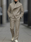 Modernes asymmetrisches Herren Blazer Hose Set