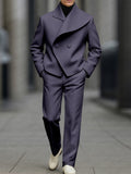 Modernes asymmetrisches Herren Blazer Hose Set