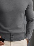 Urban Casual gerippter Herren Rollkragen Unterhemd