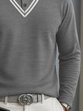 Vielseitiges Herren Poloshirt mit Colorblock-Streifen und Kragen
