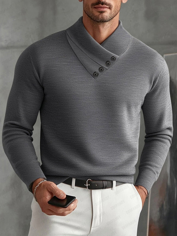 Stylisches Herren Unterhemd mit gekreuztem Kragen