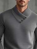 Stylisches Herren Unterhemd mit gekreuztem Kragen