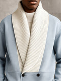 Zweifarbige Herren Strickjacke mit Wildleder Patchwork