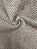 Lässiges Kreuzleisten Pullover Strick Top