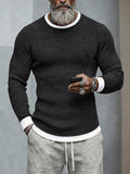 Stilvolles Colorblock-Langarmshirt