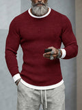 Stilvolles Colorblock-Langarmshirt