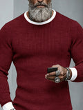 Stilvolles Colorblock-Langarmshirt