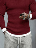 Stilvolles Colorblock-Langarmshirt