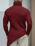 Asymmetrischer Zipper-Strickpullover