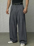 Essential Gestreifte Weite Hose