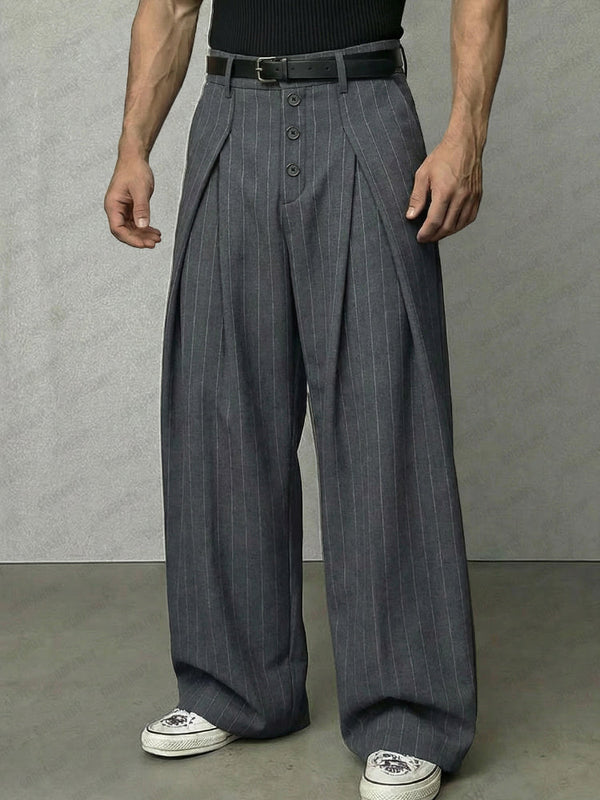 Essential Gestreifte Weite Hose