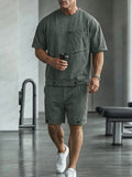 Einzigartiges Athleisure T Shirt und Shorts Set