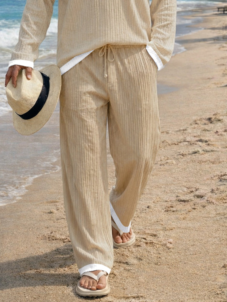 Casual strukturiertes Kontrastfarben Set