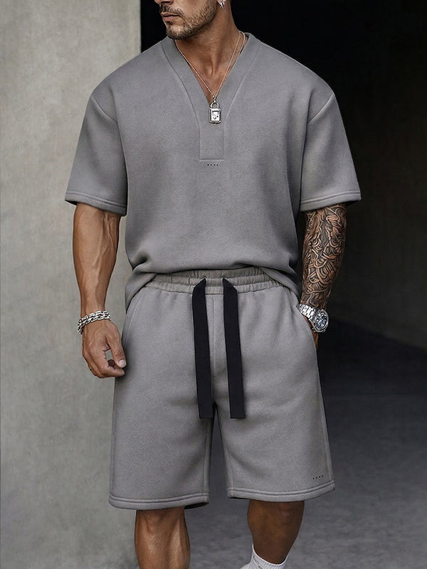 Lässiges Premium-Sport-Set aus T-Shirt und Shorts