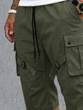 Casual Cargo-Shorts mit Riemen-Design