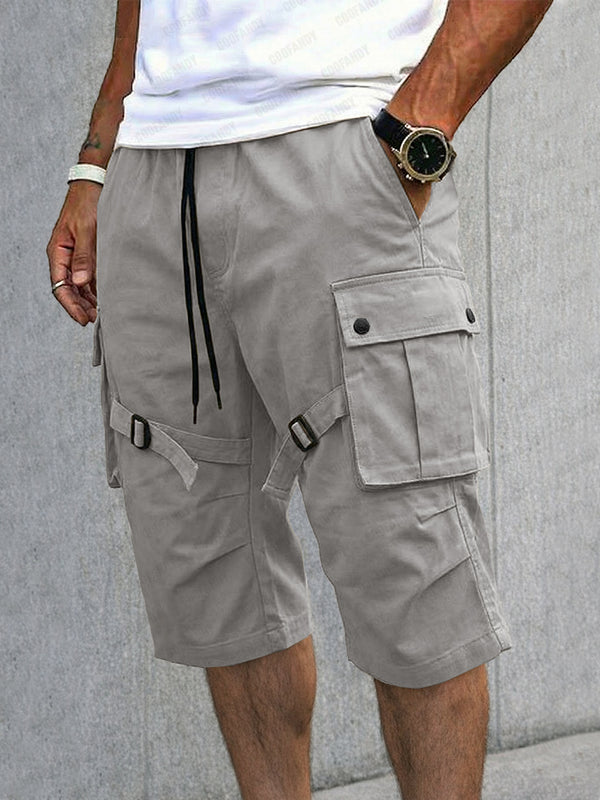 Casual Cargo-Shorts mit Riemen-Design