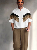 Urbanes Colorblock-Set aus T-Shirt und Hose mit lockerer Passform