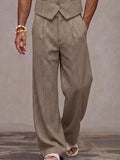 Modernes Set aus Anzugweste und Hose mit Hahnentrittmuster