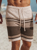 Stilvolle Strick-Urlaubsshorts in Kontrastfarben
