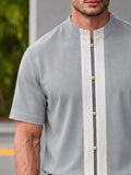 Smart-Casual Oberteil mit Knopfverzierung