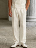 Smart-Casual Hemd- und Hosen-Set mit Zweireiher-Design