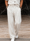 Lockeres 2-Teiler Set aus Kurzarmhemd und weiter Hose