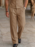 Herren Seersucker Sommer-Set Ärmellos