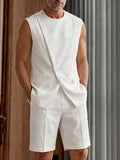 Ärmelloses Herren Anzug-Set mit Shorts