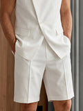 Ärmelloses Herren Anzug-Set mit Shorts