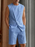 Ärmelloses Herren Anzug-Set mit Shorts