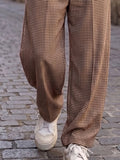 Lässige karierte Herrenhose