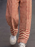 Lässige Hahnentritt-Herrenhose