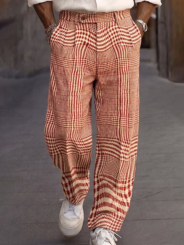 Lässige Hahnentritt-Herrenhose