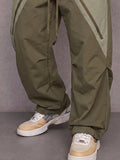 Lässige Colorblock-Herrenhose im Cargo-Stil