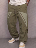 Lässige Colorblock-Herrenhose im Cargo-Stil