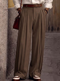 Elegante Faltenhosse für Herren im Business-Casual-Stil