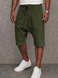 Herren Baumwolle Casual Shorts mit Kordelzug