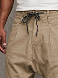 Herren Baumwolle Casual Shorts mit Kordelzug