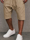 Herren Baumwolle Casual Shorts mit Kordelzug