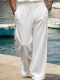 Herren 2-teiliges Set mit Henley-Shirt und Straight-Leg-Hose
