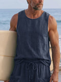 Herren Washed Cotton Tanktop & Scimitar-Hose Set