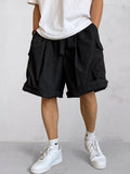 Stylische Cargo-Shorts im Loose Fit Schwarz