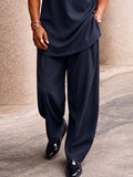 Casual Kreative Tasche Longline Oberteil Hosen Set