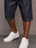 Stylische Stretch-Jeansshorts mit Kontrastnähten