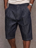 Stylische Stretch-Jeansshorts mit Kontrastnähten