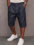 Stylische Stretch-Jeansshorts mit Kontrastnähten