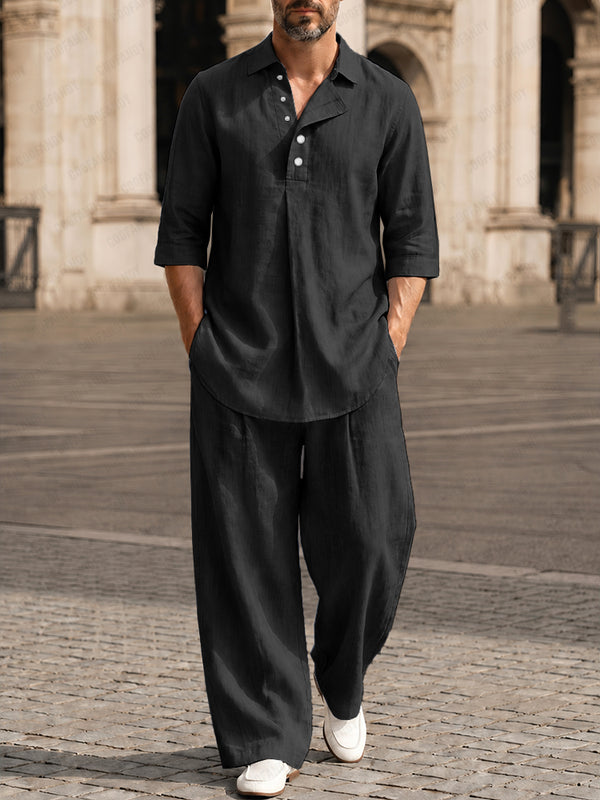 Bequemes Relaxed Fit 100% Baumwolle Co-ord Set