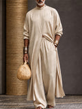 Minimalistisches Lockeres Longline Tunika Oberteil Hose Set